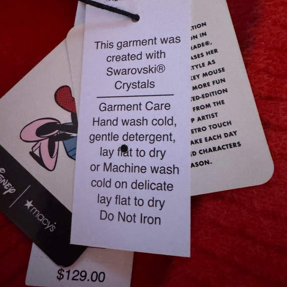 Disney Red and White Cardigan Sweater - Picture 6 of 6